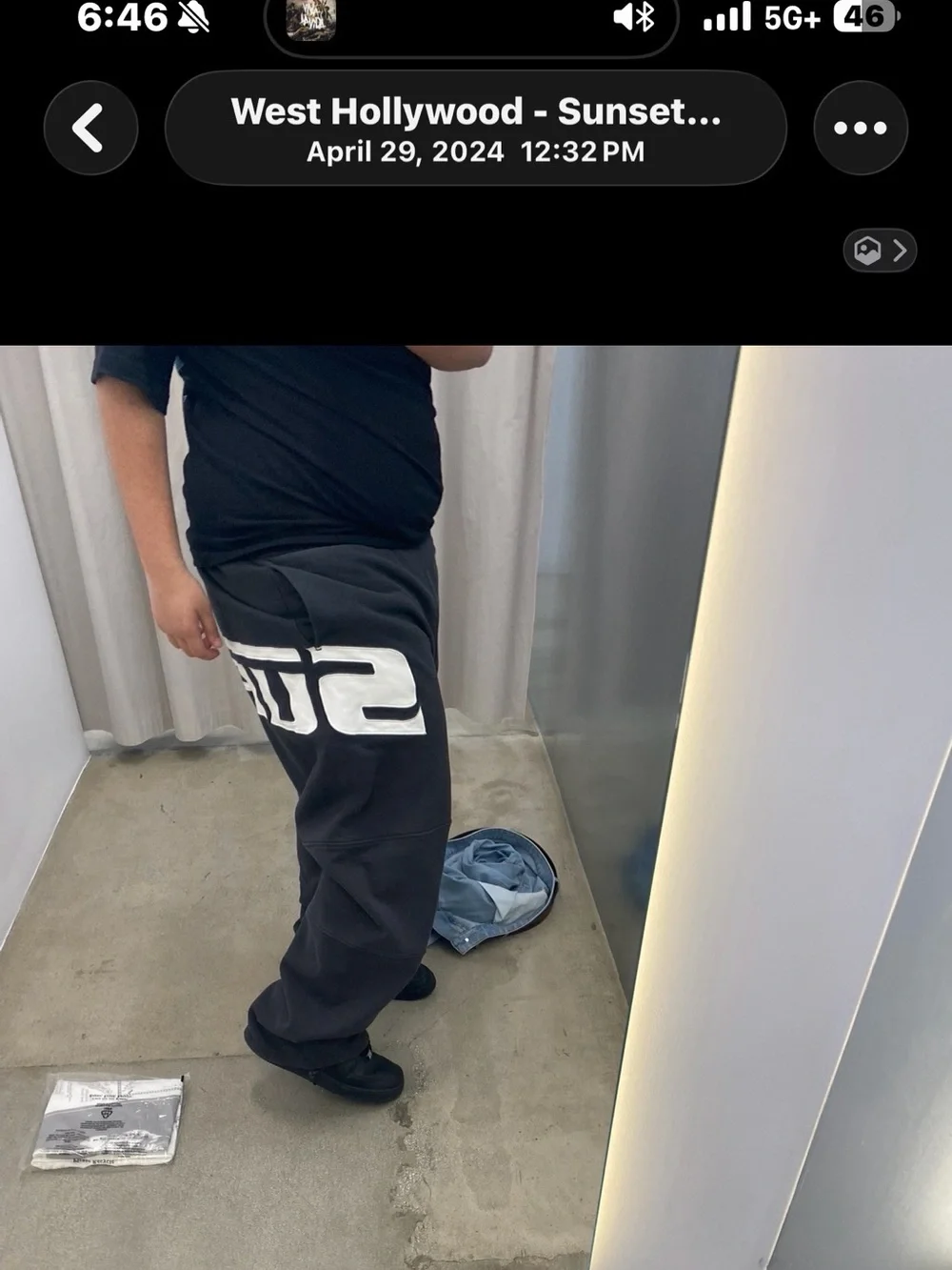 grey Supreme Sweatpants SS24